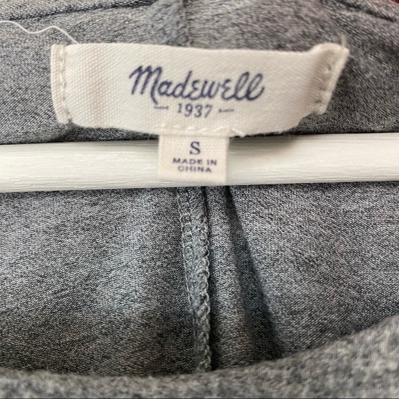 Madewell Beach Script Grey Short Sleeve Relaxed Tee S - Picture 4 of 6